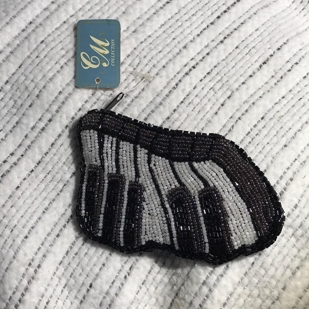 C.Marie Piano Beaded Change Purse